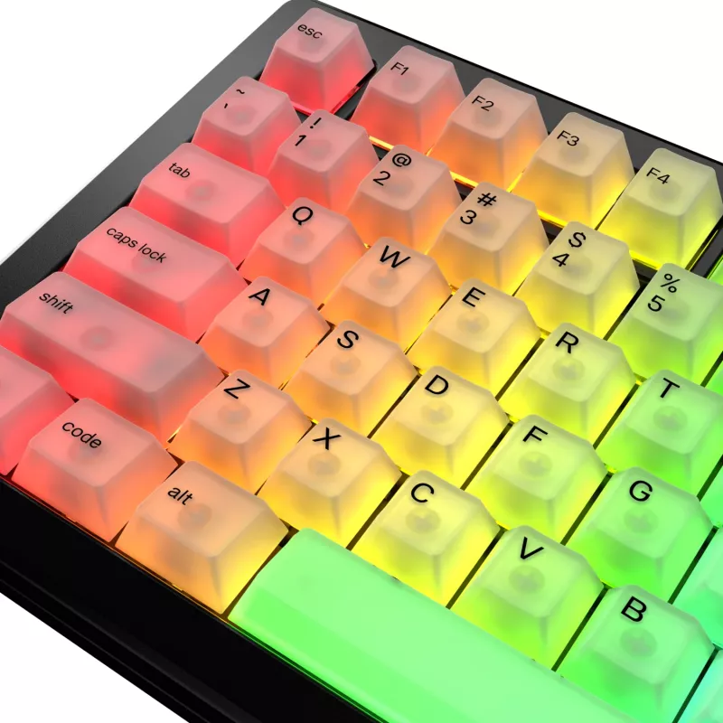 Keycaps GLORIOUS Polychroma V2 RGB US-Layout — Ersatzset für mechanische Tastaturen