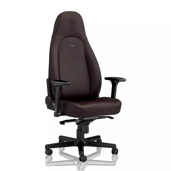 Gaming-Stuhl noblechairs Icon – Gepolsterte Sitzfläche, gepolsterte Rückenlehne, Braun
