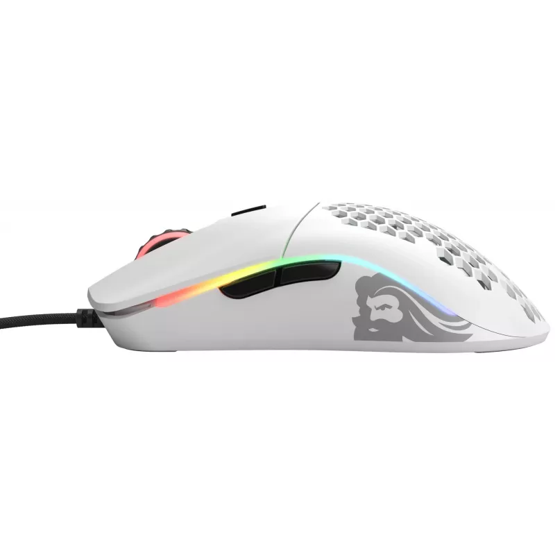 Glorious Gaming Glorious Model O- Maus Regular (Weiß), Rechtshändig, Optisch, USB Typ-A, 3200 DPI, Weiß