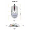 Glorious Gaming Glorious Model O- Maus Regular (Weiß), Rechtshändig, Optisch, USB Typ-A, 3200 DPI, Weiß