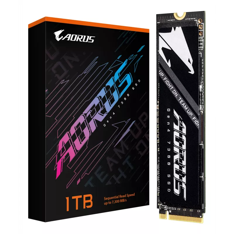 GIGABYTE AORUS Gen4 7300 1 TB M.2 PCI Express 4.0 NVMe 3D TLC NAND