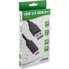 InLine USB 3.2 Gen.1x2 Kabel, USB-C Stecker / USB-A Stecker, schwarz, 2m