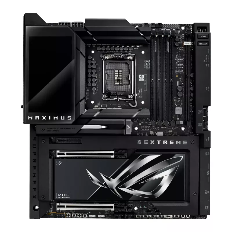 Motherboard ASUS ROG MAXIMUS Z890 EXTREME — Intel Z890, LGA 1851, Extended ATX, DDR5, 4 DIMM, Wi‑Fi 7, 10Gb Ethernet