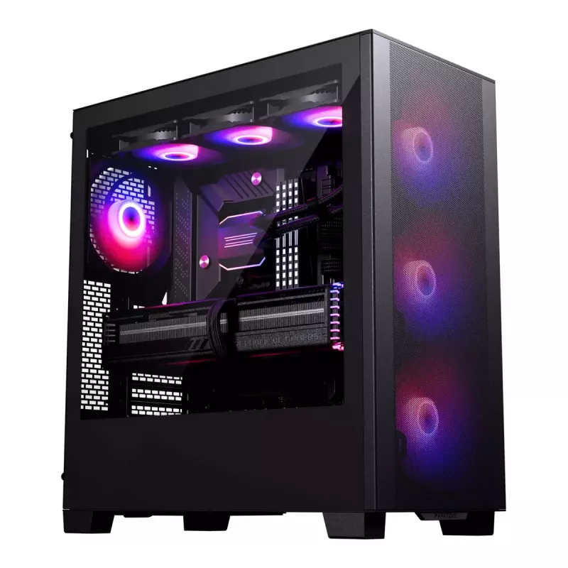 PC-Gehäuse PHANTEKS XT Pro Ultra Midi Tower Schwarz — ATX/EATX, Temperglas, 2x3,5 Zoll + 5x2,5 Zoll, USB-C