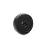 EK-Quantum Torque Stopfen — Messing, Schwarz/Silber, Ø 23 mm, Höhe 5,5 mm