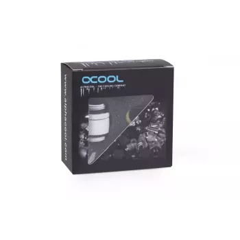 Schlauchverbinder Alphacool 17489 Messing Weiß 22 mm Tiefe 1,8 cm Durchmesser