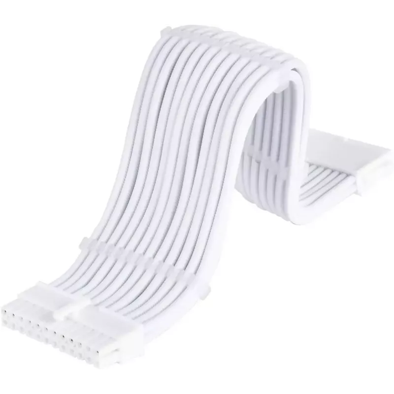 Netzteil-Verlängerungskabel SILVERSTONE 24-polig ATX SST-PP07E-MBW-V2 30 cm Weiß