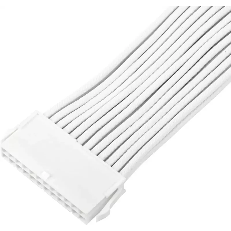 Netzteil-Verlängerungskabel SILVERSTONE 24-polig ATX SST-PP07E-MBW-V2 30 cm Weiß