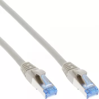 InLine Patch Kabel S/FTP PiMF Cat.6A halogen free 500MHz Grau 1m