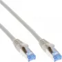 InLine Patch Kabel S/FTP PiMF Cat.6A halogen free 500MHz Grau 1m