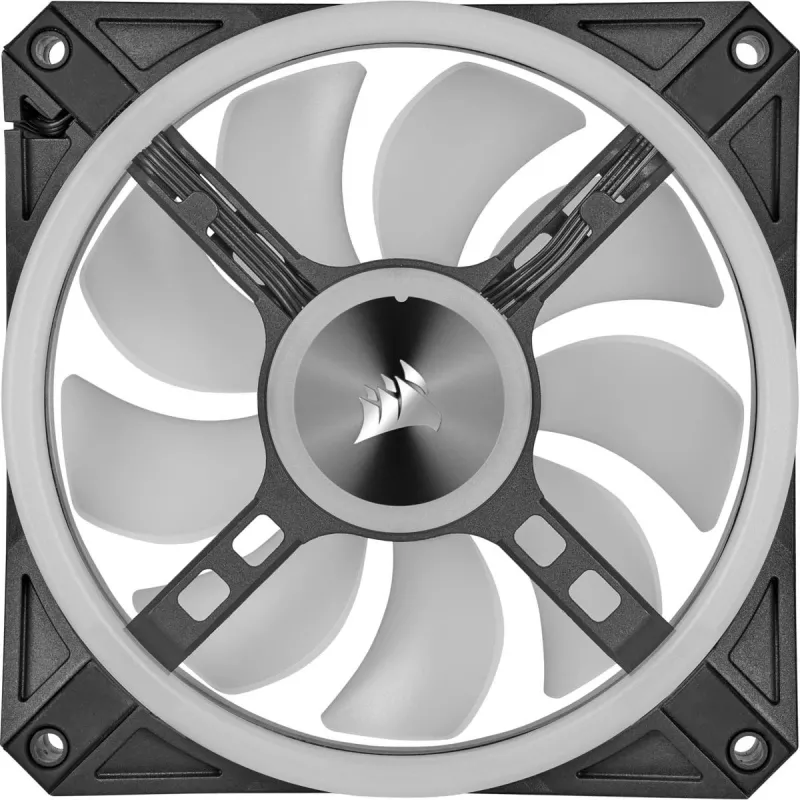 CORSAIR iCUE QL140 RGB 140mm PWM Dual Fan Kit mit Lighting Node Core