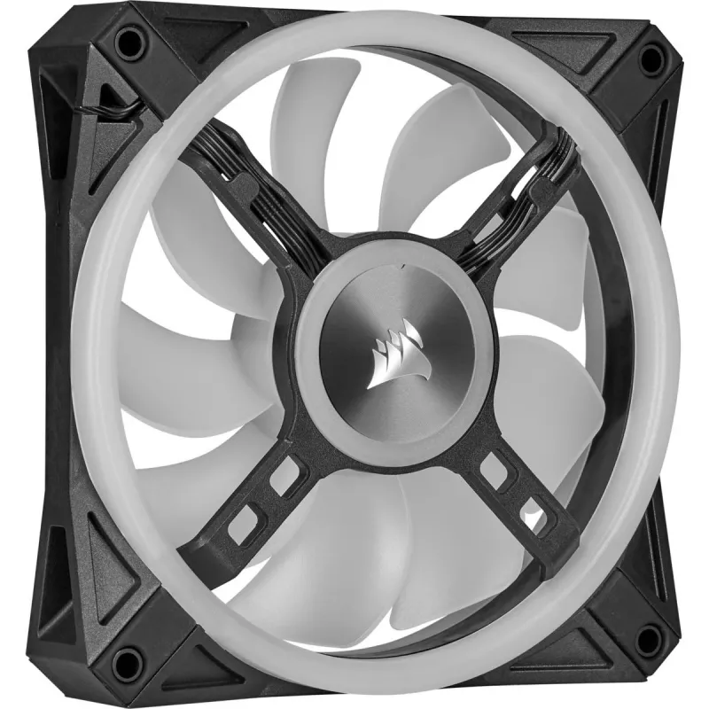 CORSAIR iCUE QL140 RGB 140mm PWM Dual Fan Kit mit Lighting Node Core