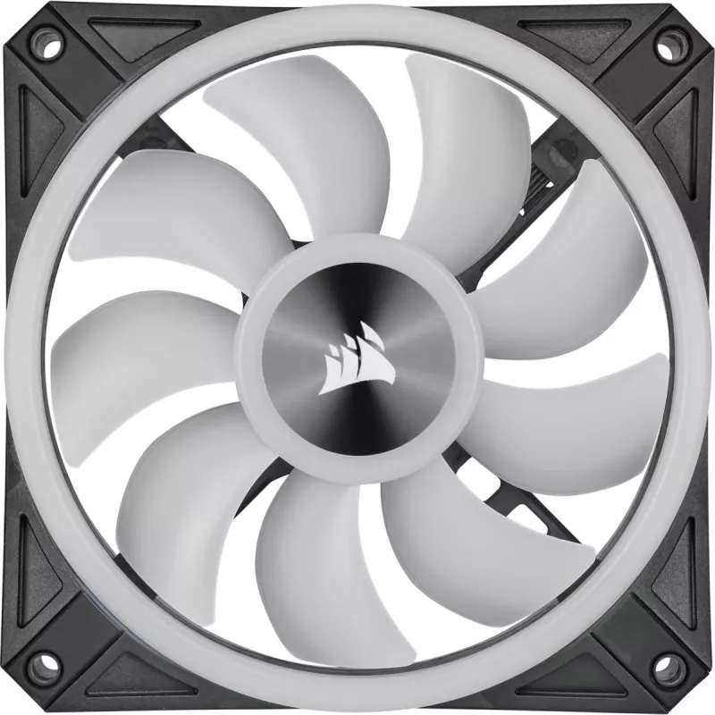 CORSAIR iCUE QL140 RGB 140mm PWM Dual Fan Kit mit Lighting Node Core