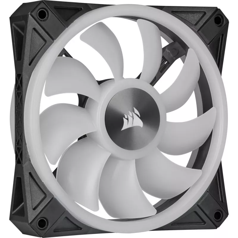 CORSAIR iCUE QL140 RGB 140mm PWM Dual Fan Kit mit Lighting Node Core