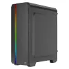 Aerocool GENESISV2BK PC ATX Gehäuse, Frontblende LED ARGB Lüfter ARGB 12 cm, Schwarz