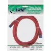 InLine Patchkabel S/FTP PiMF Cat.6A halogenfrei 500MHz rot 5m