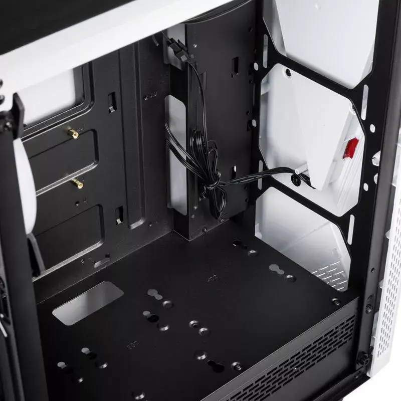 Computergehäuse Kolink VOID WHITE Midi Tower Weiß, Schwarz