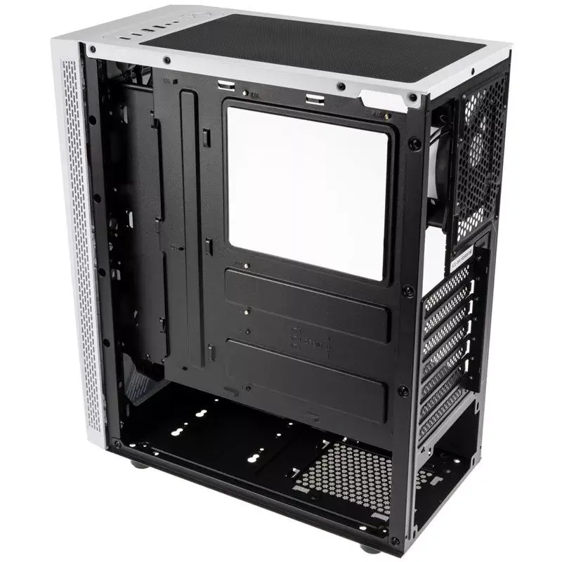 Computergehäuse Kolink VOID WHITE Midi Tower Weiß, Schwarz