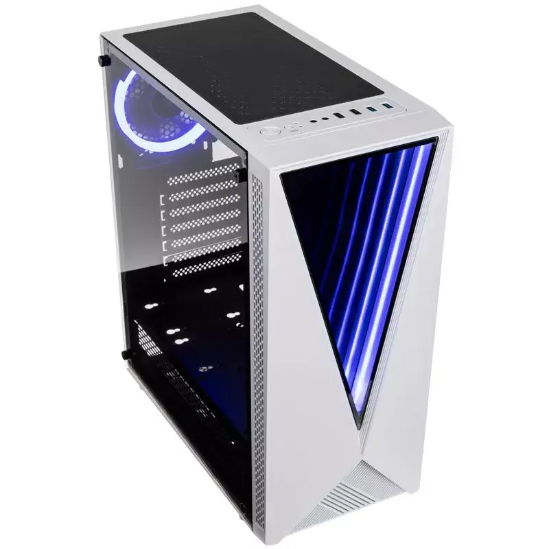 Computergehäuse Kolink VOID WHITE Midi Tower Weiß, Schwarz