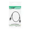 InLine High Speed HDMI-Kabel mit Ethernet, AM/AM, superflach, schwarz/gold, 1,8 m