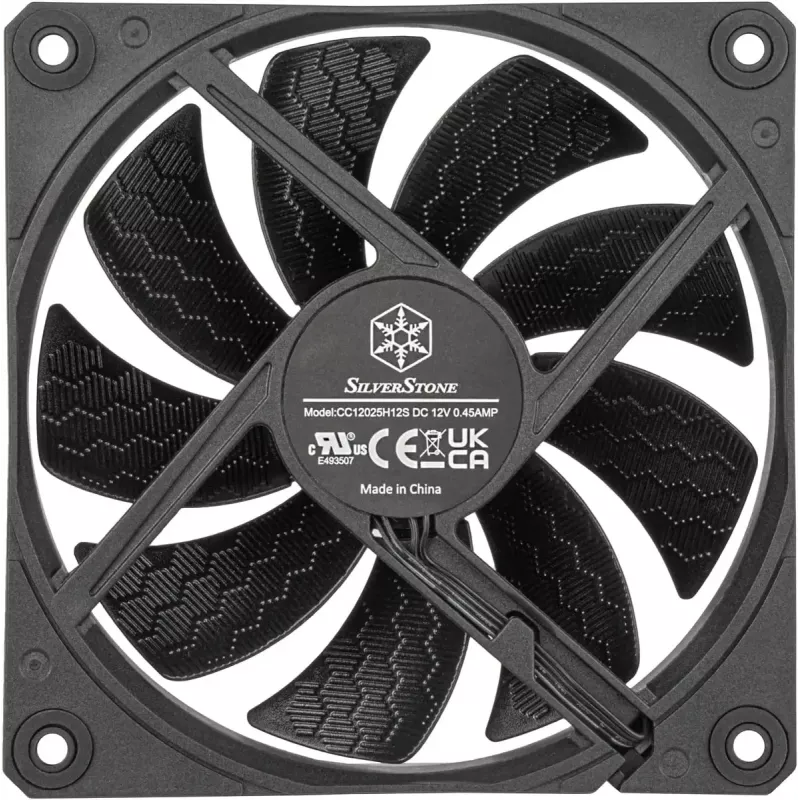 Gehäuselüfter SILVERSTONE SST-SF120B 120 mm schwarz — 120-mm-Kühllüfter für PC-Gehäuse