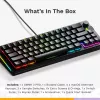 GLORIOUS GMMK 3 PRO 65% Prebuilt Mechanische Tastatur, Kabelgebunden USB, QWERTY, RGB, Schwarz