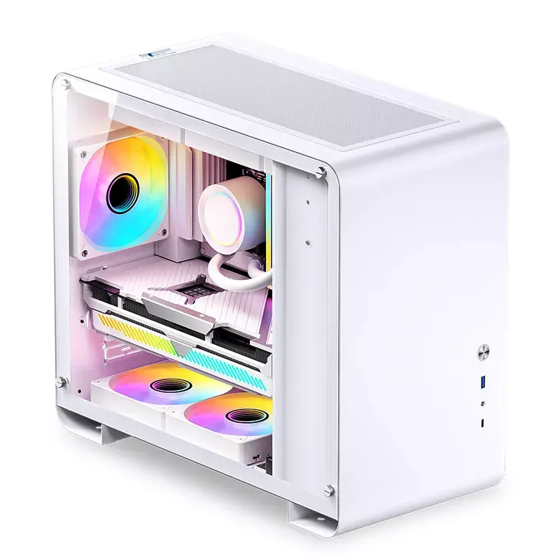 PC-Gehäuse Jonsbo U4 MINI WHITE Mini Tower Weiß