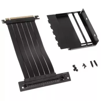 Vertikales GPU-Montagekit Kolink KL-VERTKIT — kompatibel mit Midi Tower, Stahl und TPE, 0,23 m Kabel