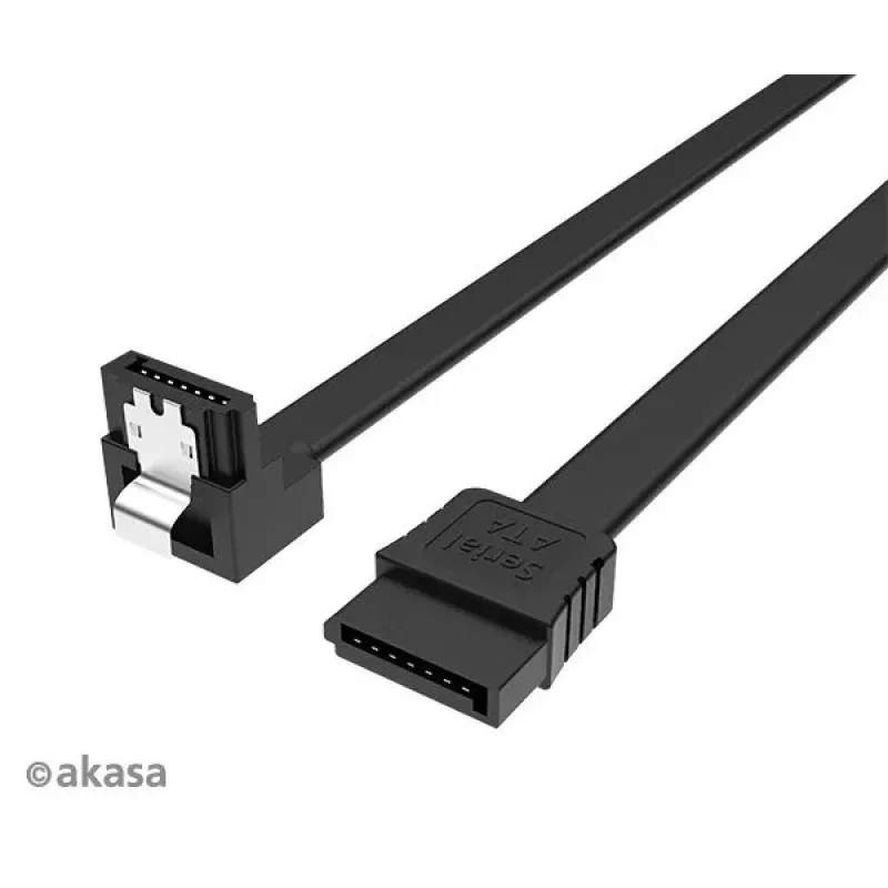 Internes SATA-Datenkabel Akasa Proslim 90°-Stecker, 100 cm