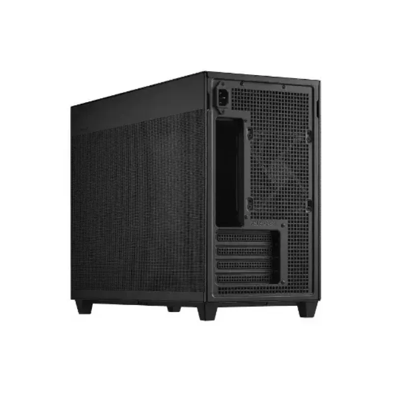 PC-Gehäuse ASUS Prime AP201 MicroATX Mini Tower Schwarz — unterstützt microATX, max. GPU 338 mm, CPU-Kühlerhöhe 170 mm, 3x 3,5-Zoll-Schächte, USB-A 2x, USB-C 1x