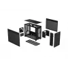 PC-Gehäuse ASUS Prime AP201 MicroATX Mini Tower Schwarz — unterstützt microATX, max. GPU 338 mm, CPU-Kühlerhöhe 170 mm, 3x 3,5-Zoll-Schächte, USB-A 2x, USB-C 1x