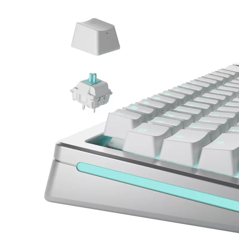 Tastatur-Schalter GLORIOUS Lynx Linear Mechanical Switches — 36 Stück, Polycarbonat, Cyan-transluzent