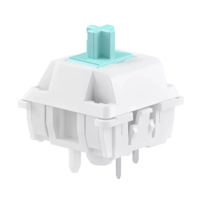 Tastatur-Schalter GLORIOUS Lynx Linear Mechanical Switches — 36 Stück, Polycarbonat, Cyan-transluzent