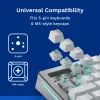 Tastatur-Schalter GLORIOUS Lynx Linear Mechanical Switches — 36 Stück, Polycarbonat, Cyan-transluzent