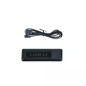 Gehäuselüfter Lian Li 12RCL1W3B 120 mm, 12 V, 2150 RPM, 2,52 mmH2O, Fluiddynamisches Lager, schwarz