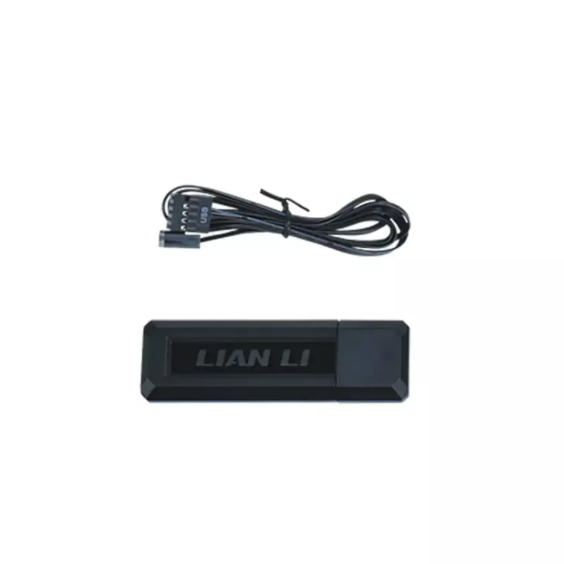 Gehäuselüfter Lian Li 12RCL1W3B 120 mm, 12 V, 2150 RPM, 2,52 mmH2O, Fluiddynamisches Lager, schwarz