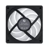 Gehäuselüfter Lian Li 12RCL1W3B 120 mm, 12 V, 2150 RPM, 2,52 mmH2O, Fluiddynamisches Lager, schwarz