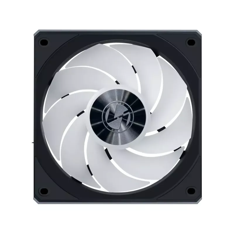 Gehäuselüfter Lian Li 12RCL1W3B 120 mm, 12 V, 2150 RPM, 2,52 mmH2O, Fluiddynamisches Lager, schwarz