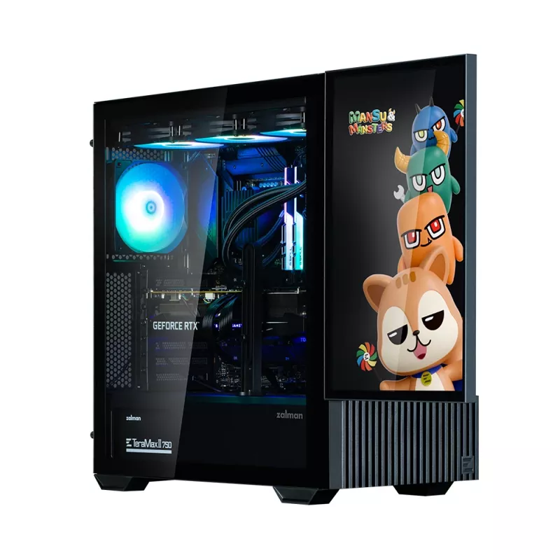 PC-Gehäuse Zalman Z10 DS Midi Tower Schwarz