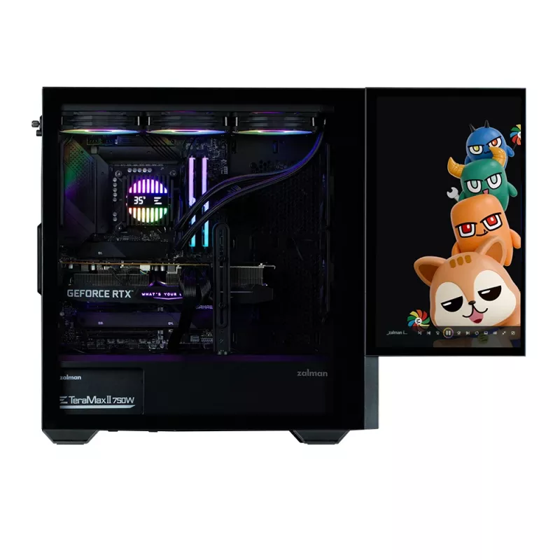 PC-Gehäuse Zalman Z10 DS Midi Tower Schwarz