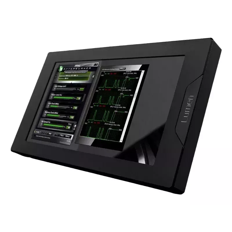 Display EKWB EK-Quantum Lumen 7 Zoll LCD, Aluminium, schwarz, 192×112×16,1 mm