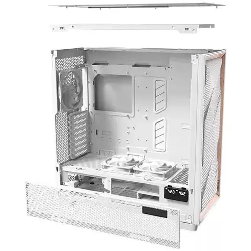 PC-Gehäuse Antec FLUX PRO White EUV Full Tower Weiß