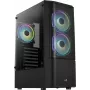 PC-Gehäuse Aerocool Quantum Mesh Midi Tower Schwarz
