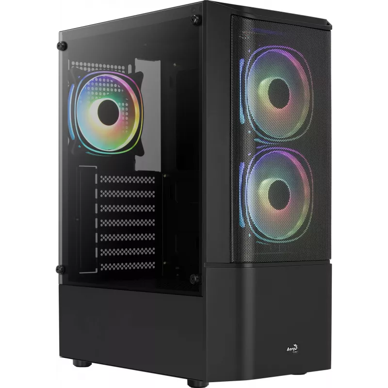 PC-Gehäuse Aerocool Quantum Mesh Midi Tower Schwarz