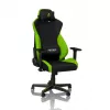 Gaming-Stuhl Nitro Concepts S300 — Stoffsitz, höhenverstellbar 128–140 cm, Rückenlehnenbreite 56 cm, schwarz/grün