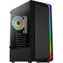 PC-Gehäuse AEROCOOL Bionic Midi Tower — ATX, gehärtetes Glas, 3,5“x2 / 2,5”x4 Einschübe, bis zu 297 mm GPU, 158 mm CPU-Kühler, blaue LED