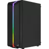 PC-Gehäuse AEROCOOL Bionic Midi Tower — ATX, gehärtetes Glas, 3,5“x2 / 2,5”x4 Einschübe, bis zu 297 mm GPU, 158 mm CPU-Kühler, blaue LED
