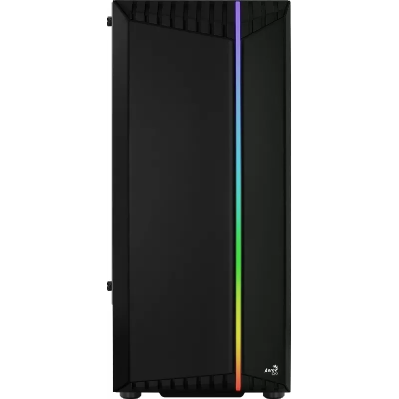 PC-Gehäuse AEROCOOL Bionic Midi Tower — ATX, gehärtetes Glas, 3,5“x2 / 2,5”x4 Einschübe, bis zu 297 mm GPU, 158 mm CPU-Kühler, blaue LED