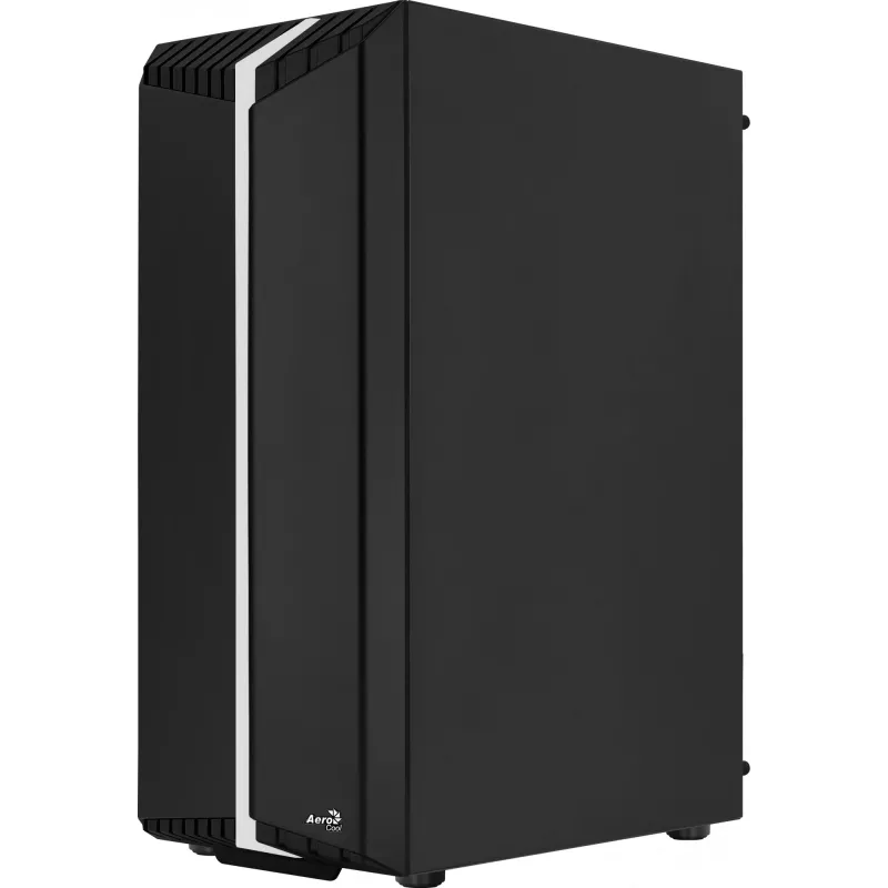 PC-Gehäuse AEROCOOL Bionic Midi Tower — ATX, gehärtetes Glas, 3,5“x2 / 2,5”x4 Einschübe, bis zu 297 mm GPU, 158 mm CPU-Kühler, blaue LED