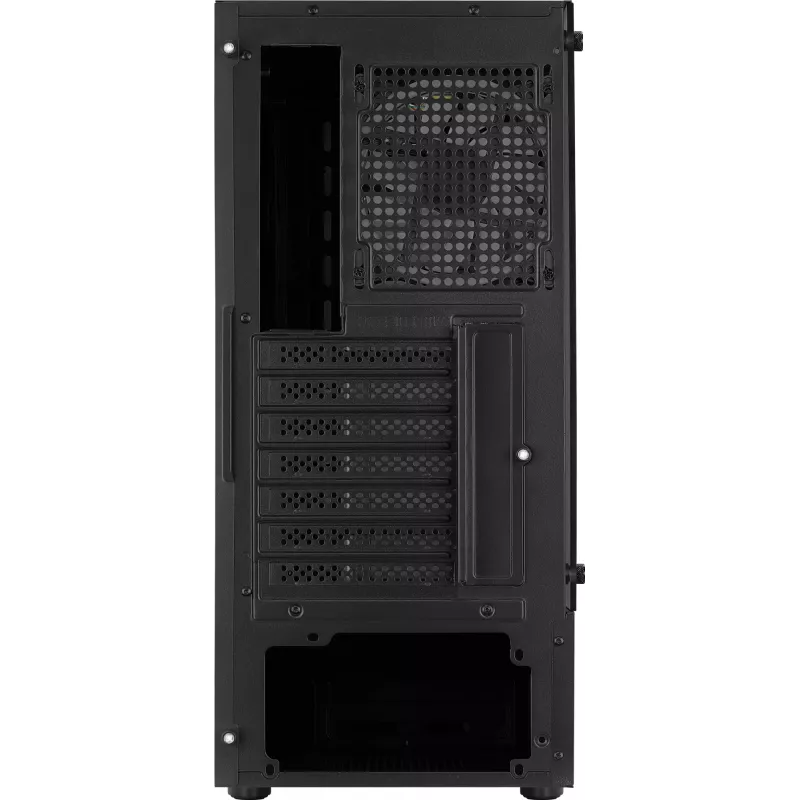 PC-Gehäuse AEROCOOL Bionic Midi Tower — ATX, gehärtetes Glas, 3,5“x2 / 2,5”x4 Einschübe, bis zu 297 mm GPU, 158 mm CPU-Kühler, blaue LED